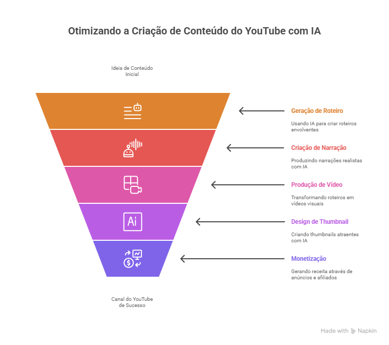 Criando um Canal do YouTube com Roteiros, Narrações e Vídeos Gerados por IA