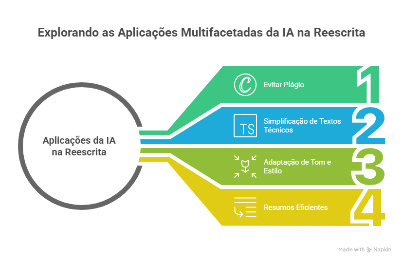 Aplicações Práticas da IA para Reescrita de Textos