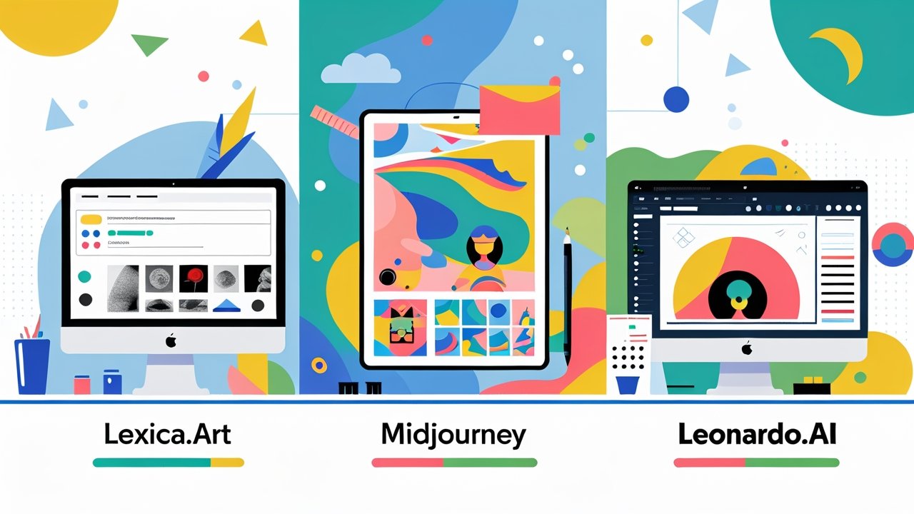 Diferenças entre Lexica, Midjourney e Leonardo.ai