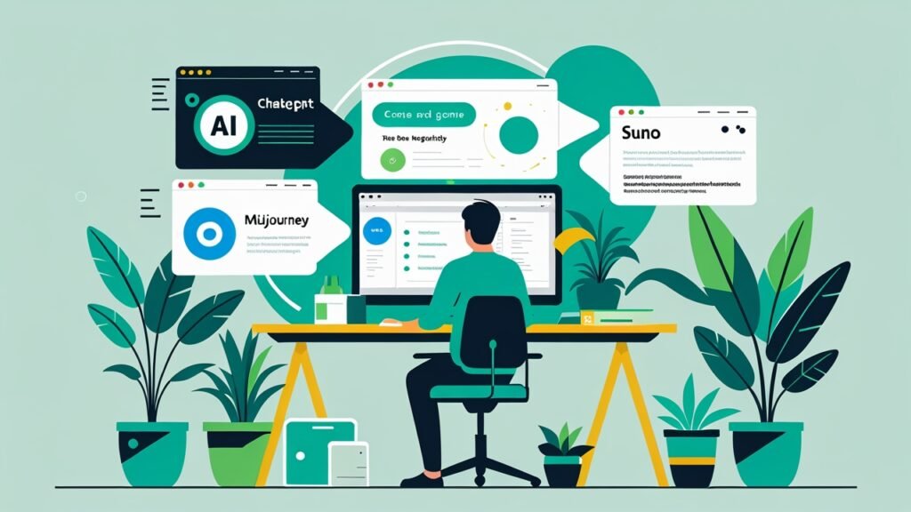 Freelancer com IA: Como Usar ChatGPT, Midjourney e Suno